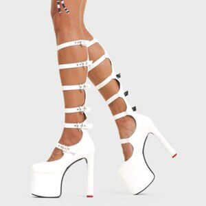 NWT LaModa Still Reigning Platform Knee High Boots